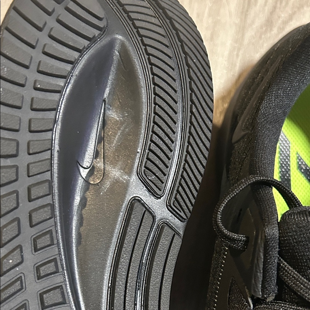 Nike Air Zoom Pegasus 38 Black Athletic Shoes - Picture 7 of 10